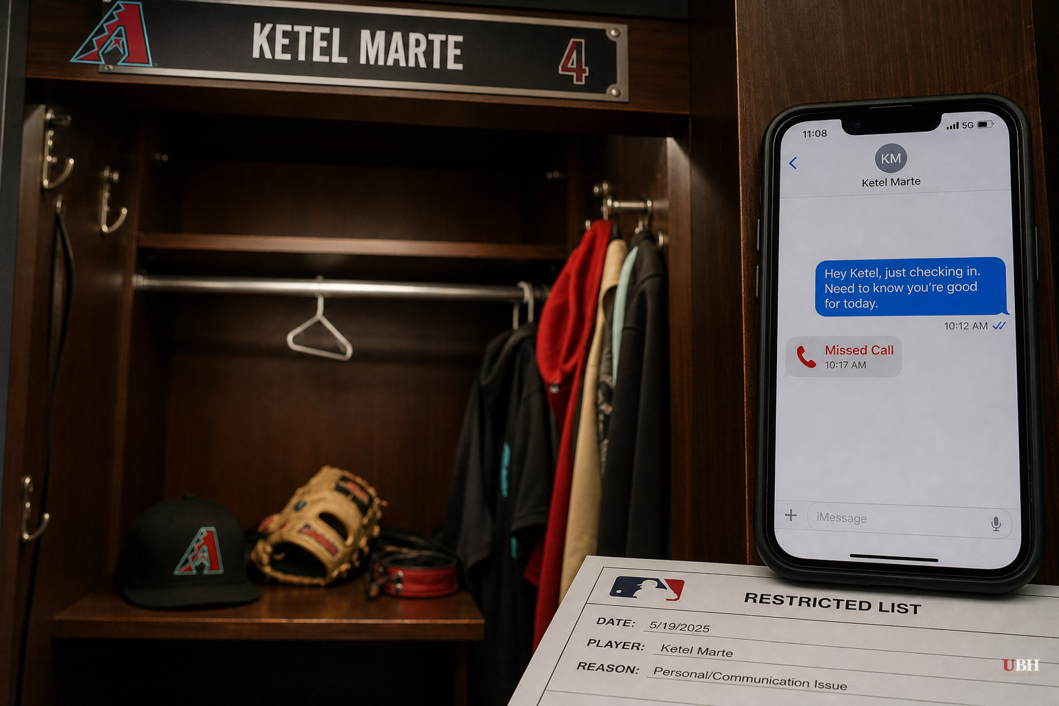 Ketel Marte No-Shows Diamondbacks Game in Boston, Placed on Restricted List for Second Time in a Year