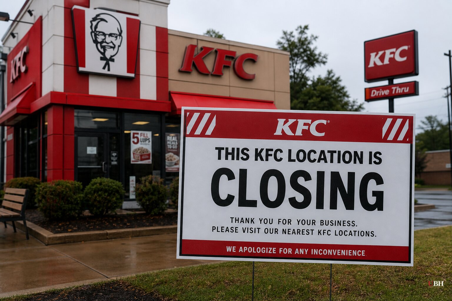 KFC Shut Down Over 300 U.S. Locations in the Last Year, Losing 7.6% of Its Stores