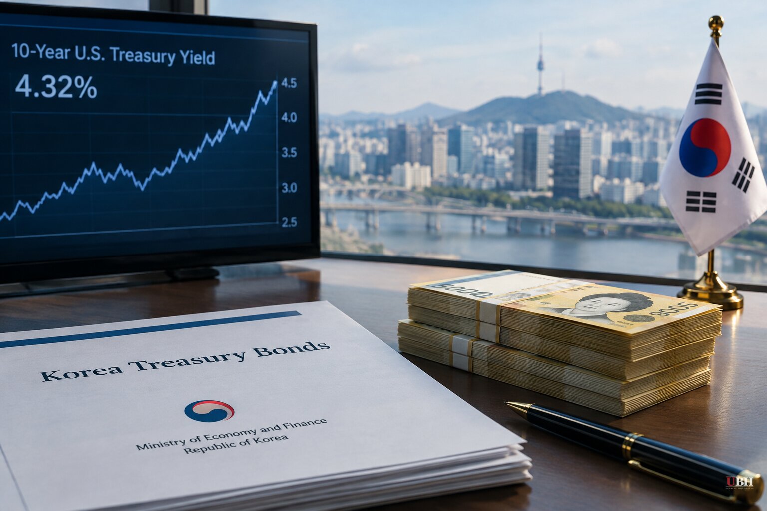 Korea Cuts October Bond Sales by 5 Trillion Won as 3-Year Yield Holds Above 4%