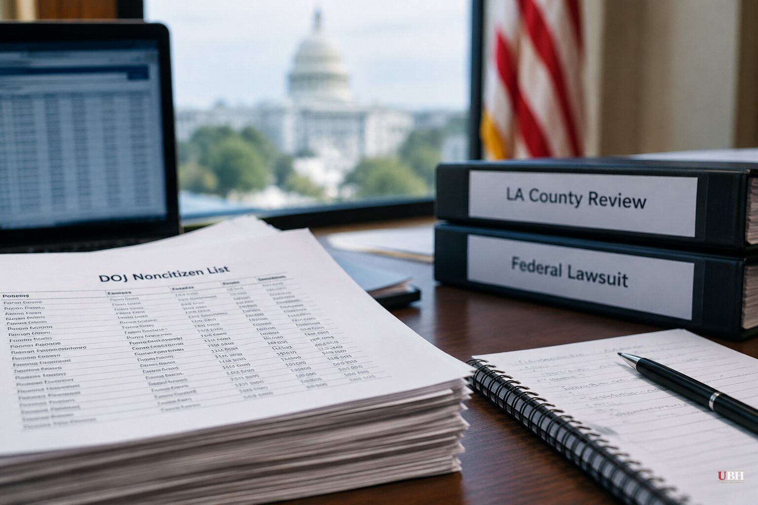 LA County Review Finds Nearly 40% of 200 Names on DOJ Noncitizen List Were Born in U.S., as Democrats' Election Suit Moves Forward