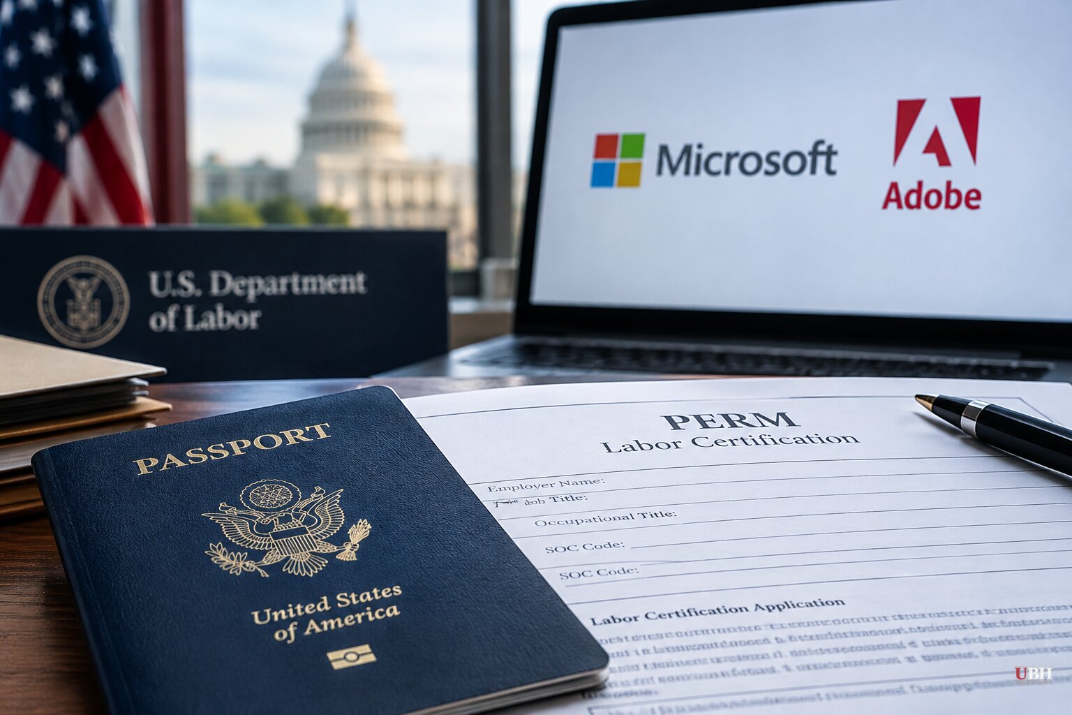 Labor Department Suspends Microsoft and Seven Other Firms From PERM Green Card Program, Hours Before Trump Honors Nadella