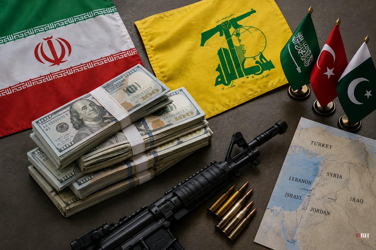Lebanese security sources say Iran sent Hezbollah tens of millions to rearm, as Tehran hosts Saudi, Turkish and Pakistani envoys