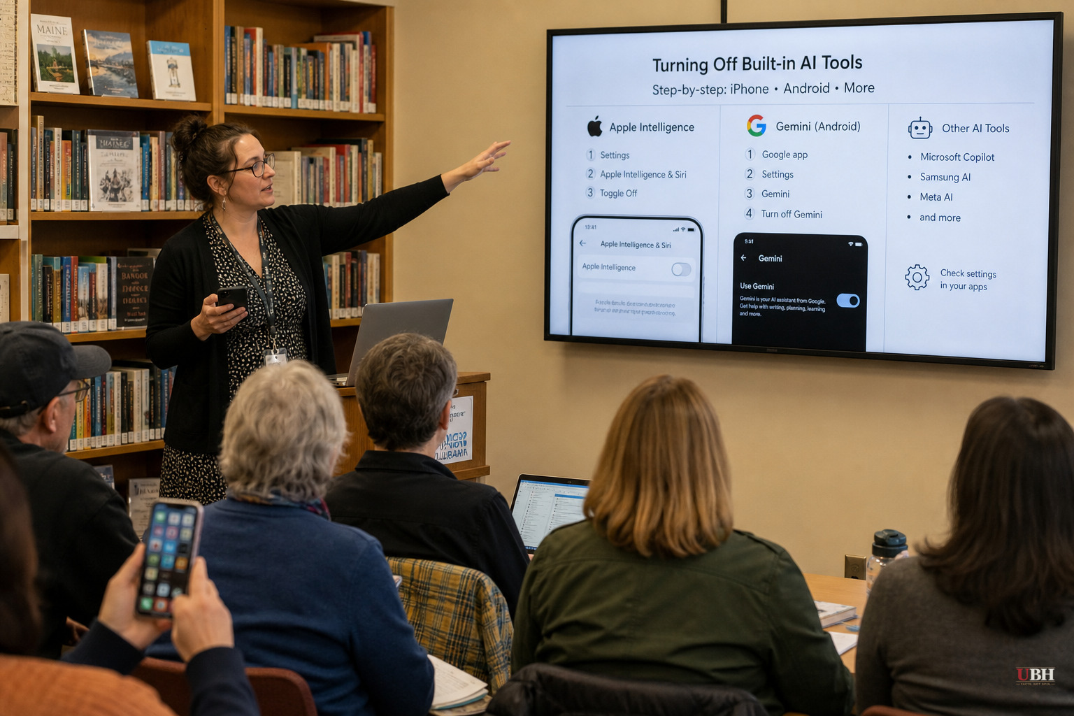 Librarians in Maine and Philadelphia Run Workshops Teaching People to Turn Off AI Features