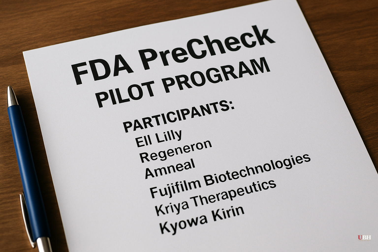 Lilly and Regeneron Join Five Others in FDA PreCheck Pilot. Here Is What the Program Actually Does.