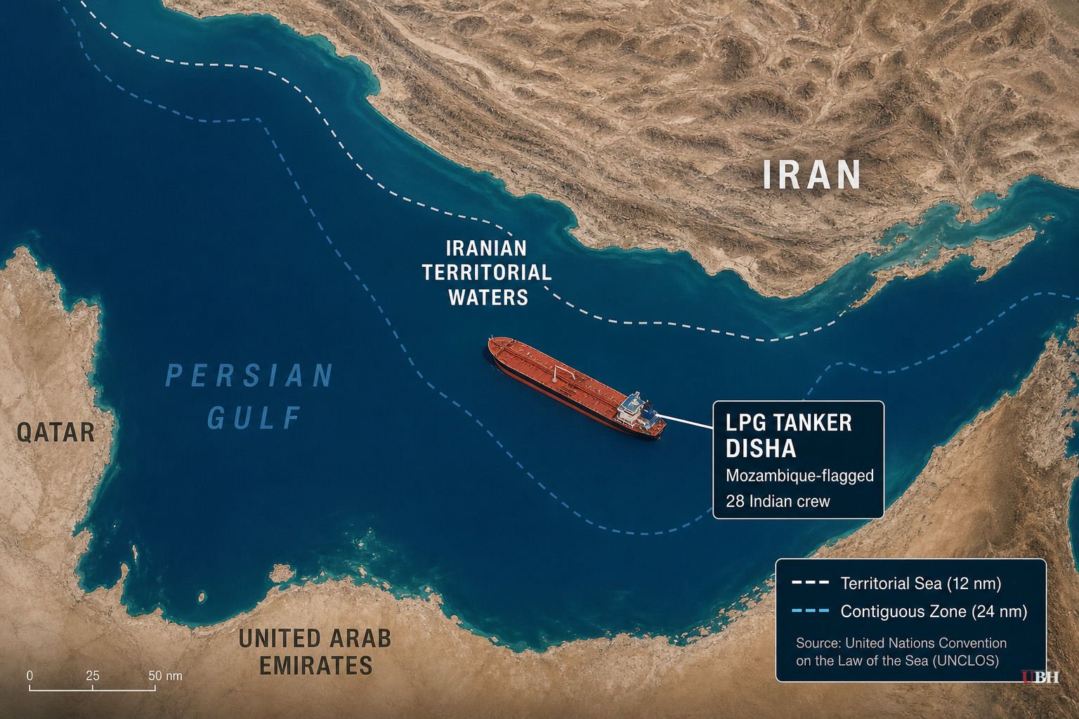 LPG Tanker With 28 Indian Crew Attacked in Iranian Waters, All Confirmed Safe