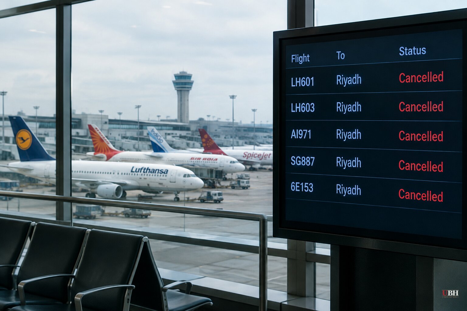 Lufthansa Group and Three Indian Airlines Suspend Riyadh Flights After Houthi Claim of Airport Strike