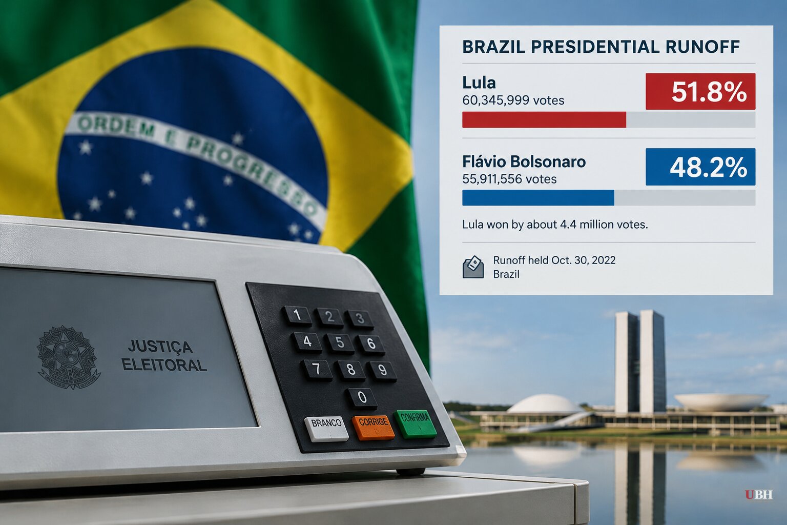 Lula Wins Brazil Runoff 51.8% to 48.2%, Flávio Bolsonaro Seeks Annulment Over Two-Hour Voting Extension