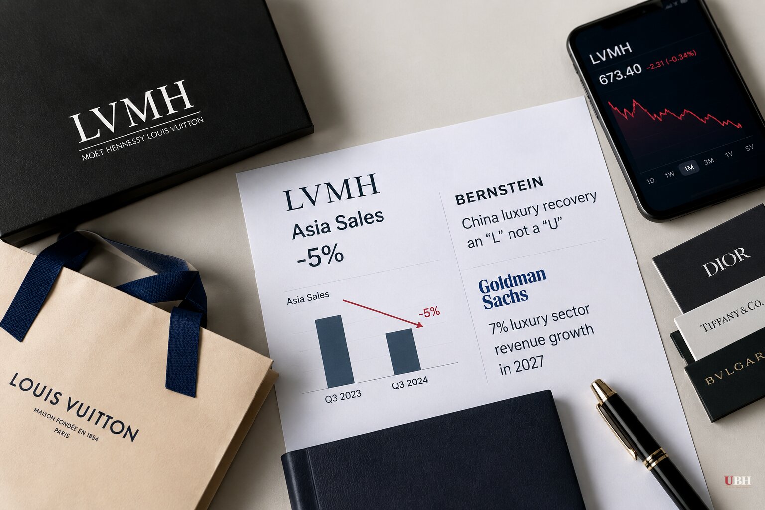 LVMH Asia Sales Fell 5% as Bernstein Sees No China Rebound and Goldman Forecasts 7% Luxury Growth in 2027