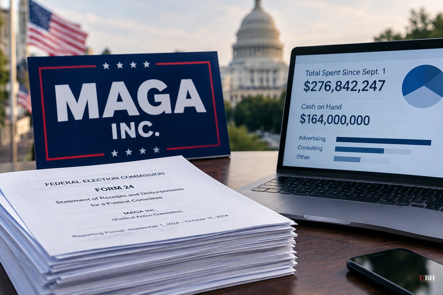 MAGA Inc. Reports Nearly $277 Million in Spending Since September, With $164 Million Still in the Bank