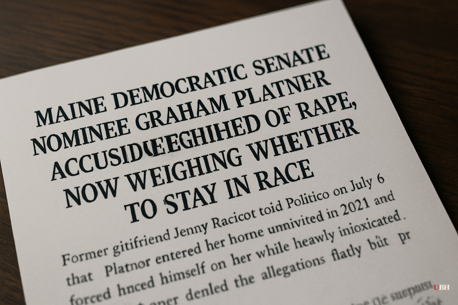 Maine Democratic Senate Nominee Graham Platner Accused of Rape, Now Weighing Whether to Stay in Race