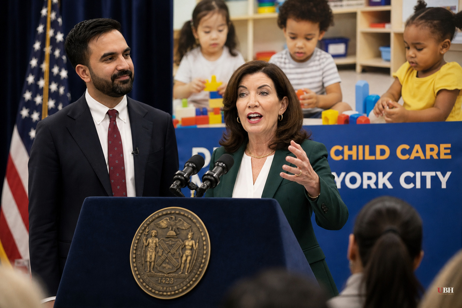 Mamdani and Hochul Announce $1.3 Billion Free Childcare Plan for NYC 2-Year-Olds