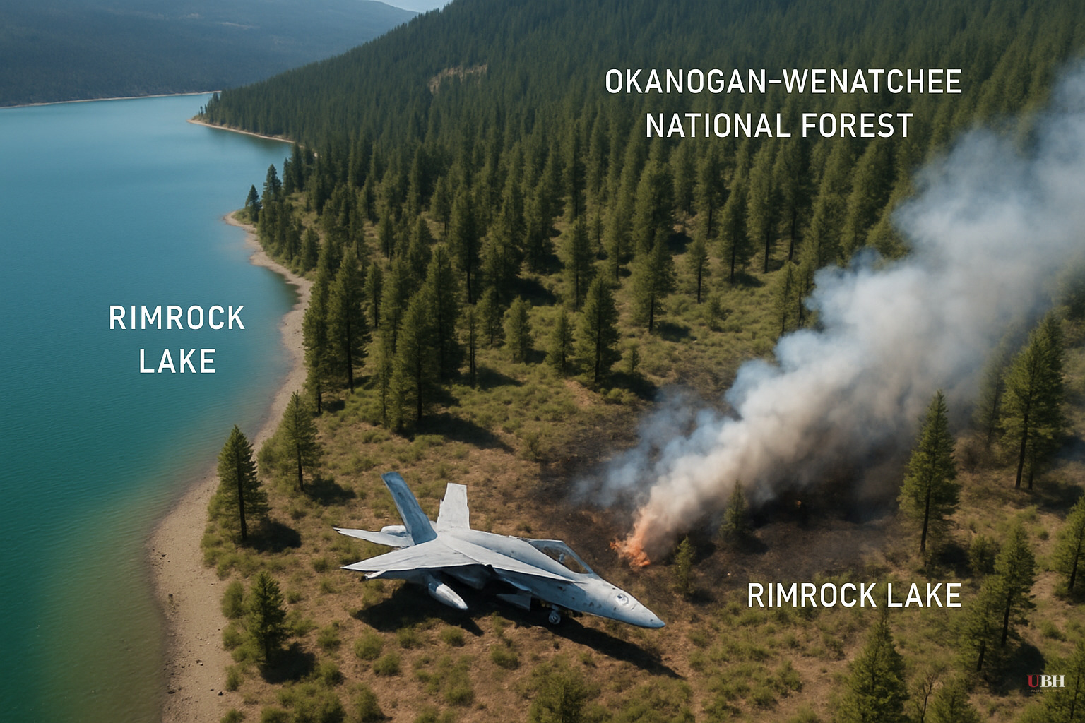 Marine Corps F/A-18 Crashes Near Rimrock Lake, Sparks Wildfire. Pilot Ejected Safely.