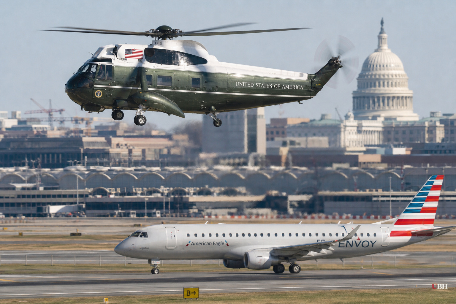 Marine One Broke FAA Separation Rules With Airliner After Tower Missed the President's Own Warnings