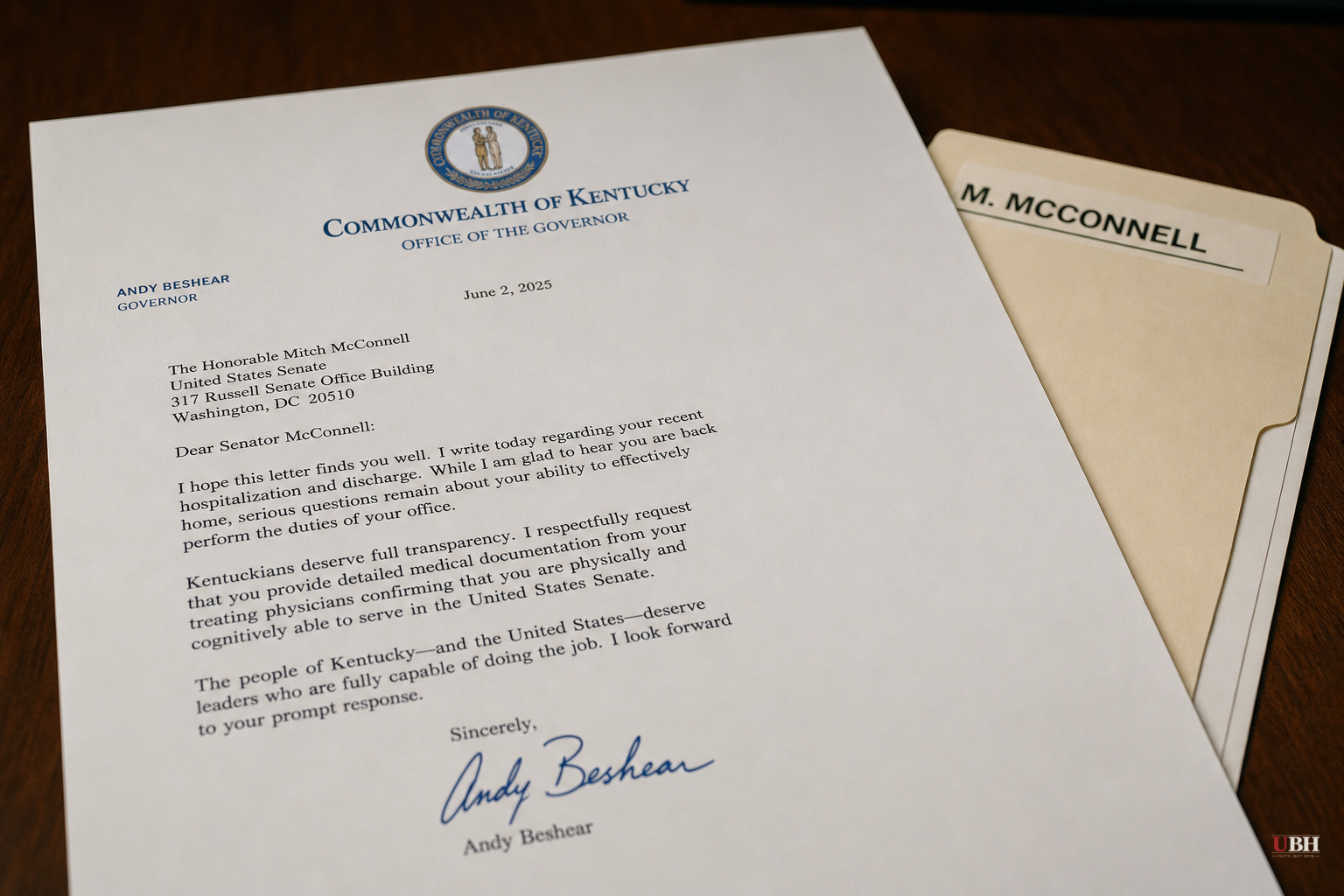McConnell Discharged From Hospital After 43 Days, Still Not Cleared for Senate Duty. Beshear Demands Proof He Can Serve