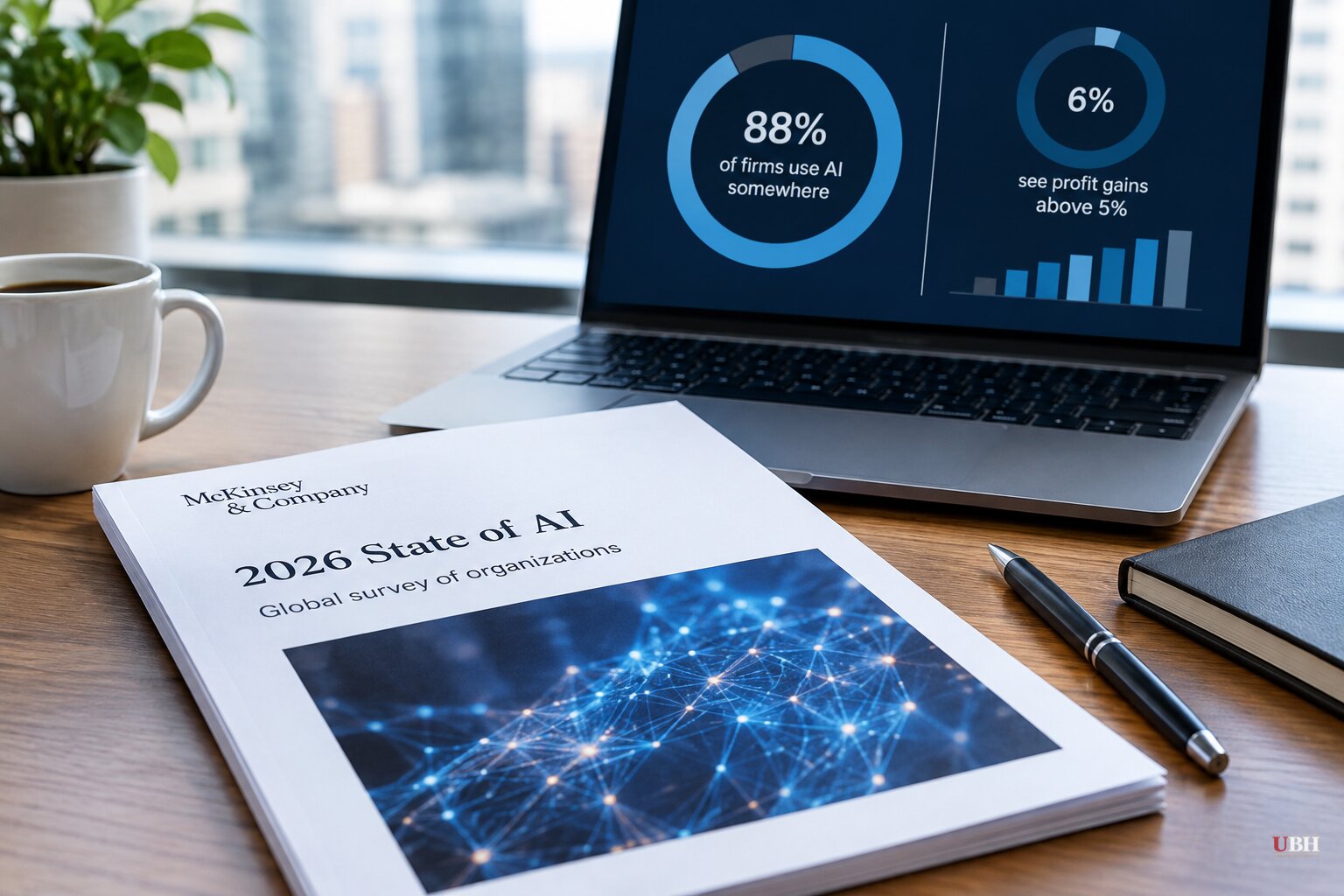 McKinsey Survey: 88% of Firms Use AI, Only 6% See Profit Gains Above 5%