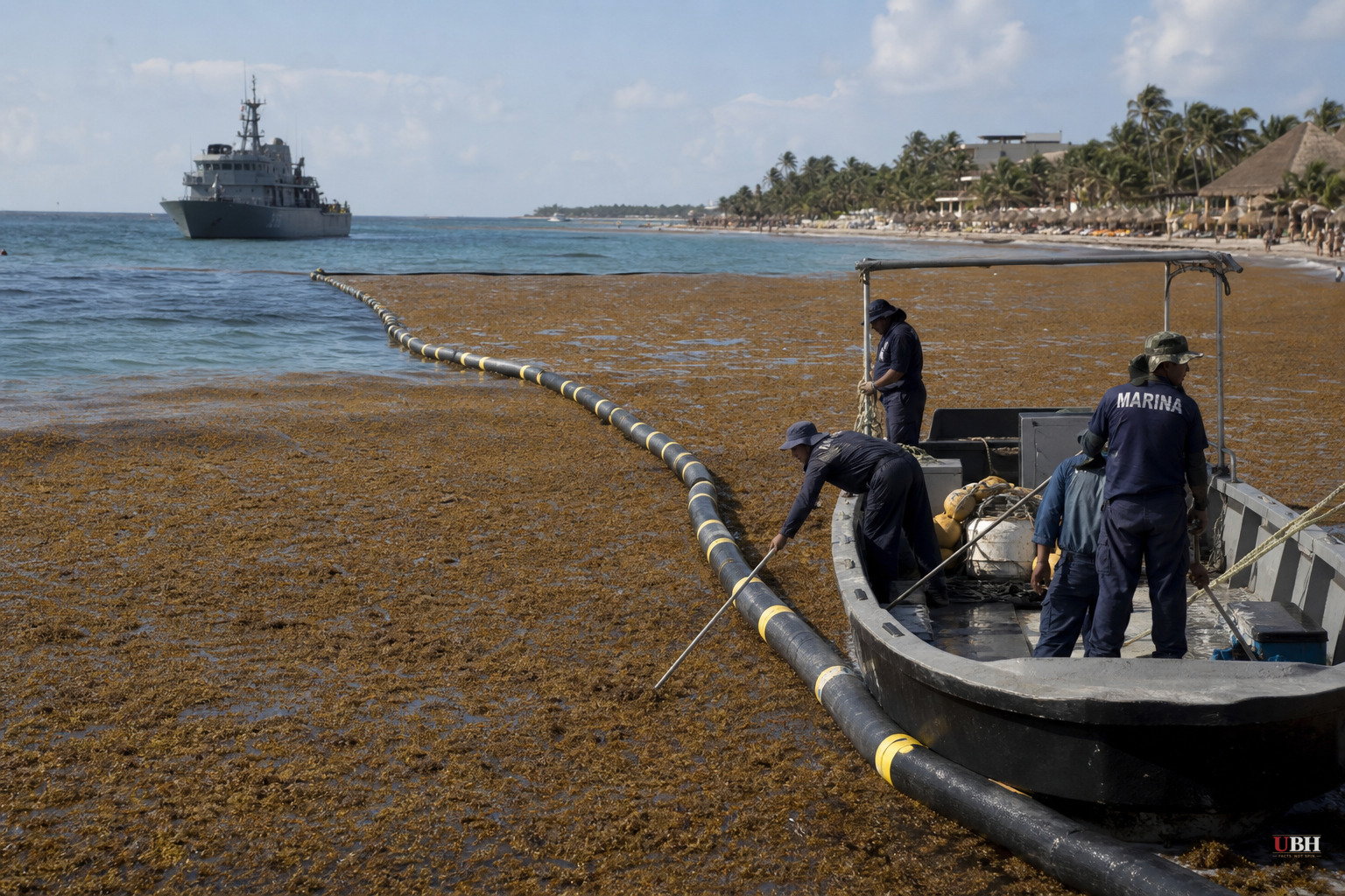 Mexico Spends $115 Million to Fight Record Seaweed Bloom Choking Caribbean Beaches