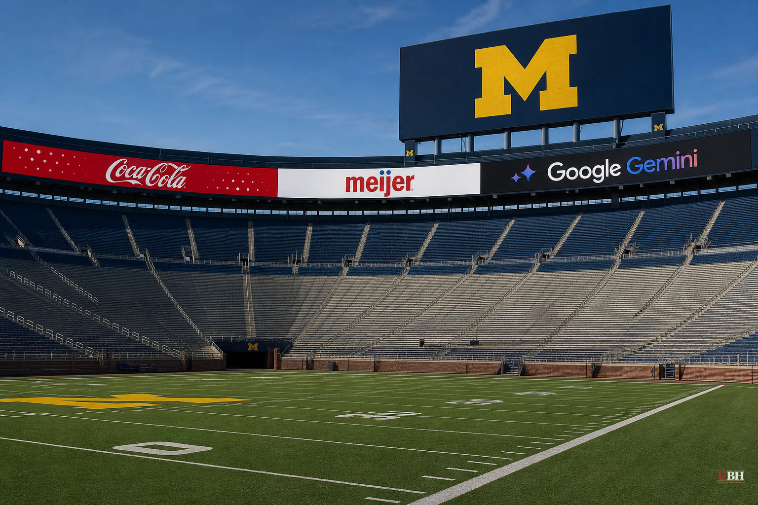 Michigan Stadium Sells Its First Ads Ever: Coca-Cola, Meijer and Google Gemini Move Into the Big House