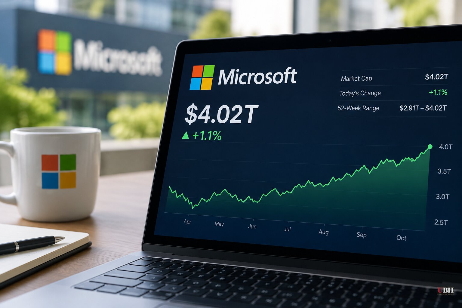 Microsoft Closes at $4.02 Trillion Market Value, First Time at $4 Trillion in Nearly a Year