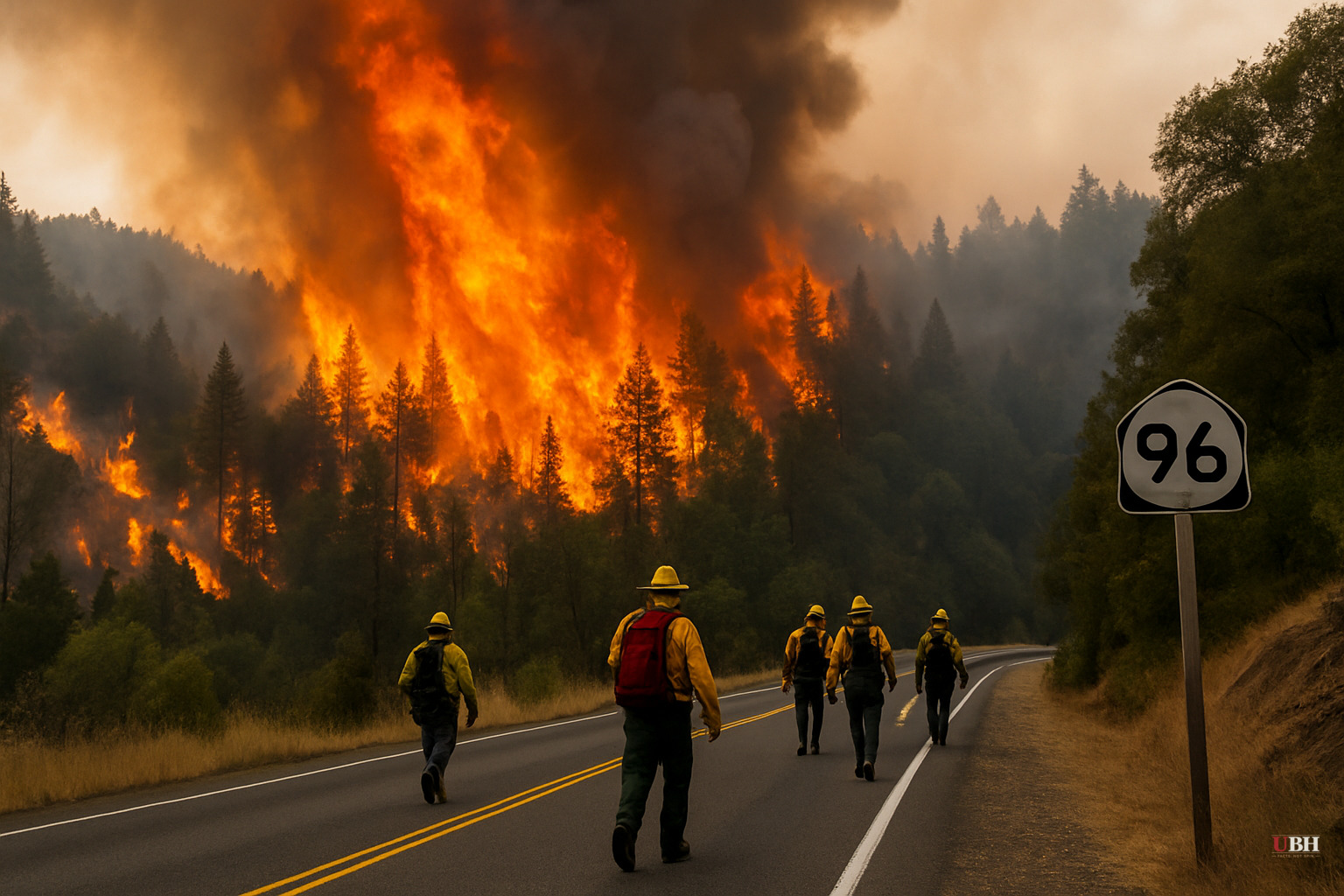 Mile Post 16 Fire Burns 50 Acres Near Hoopa Valley Reservation with Zero Containment as of July 8