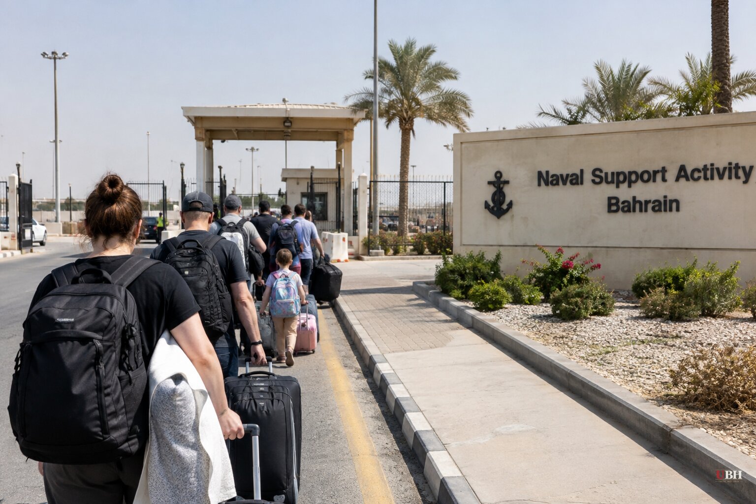 Military Families Describe Chaotic March Evacuation From Navy Base in Bahrain