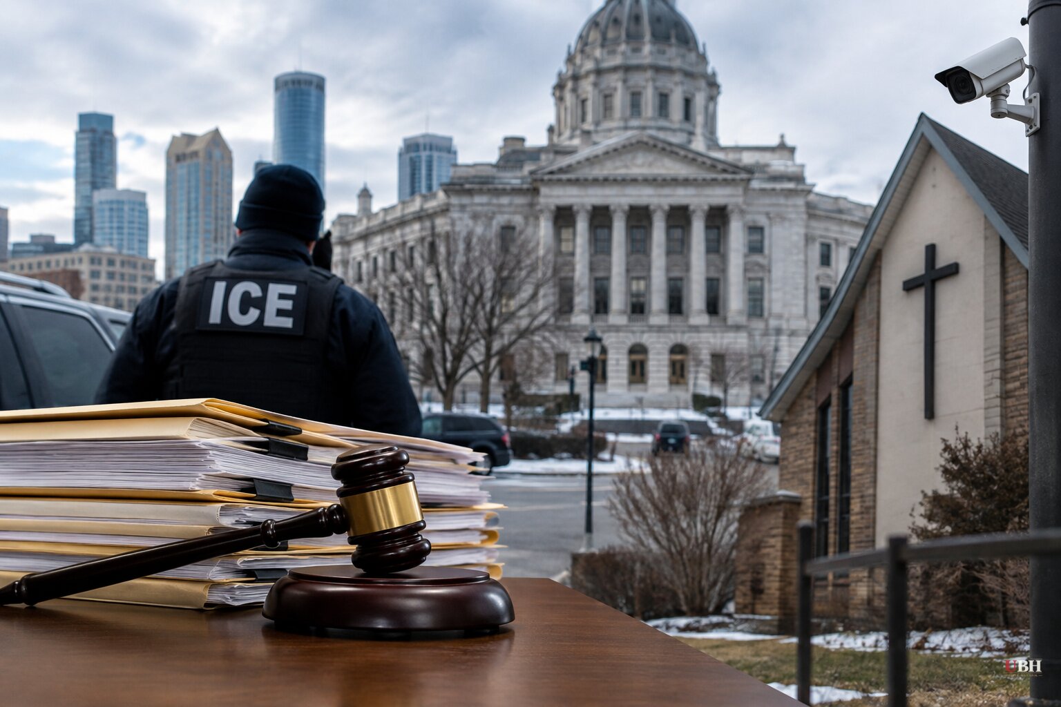Minnesota's ICE Crackdown Fallout Continues: Judges Talk to NYT, Omar's Attacker Sentenced, Churches Sue Over Surveillance