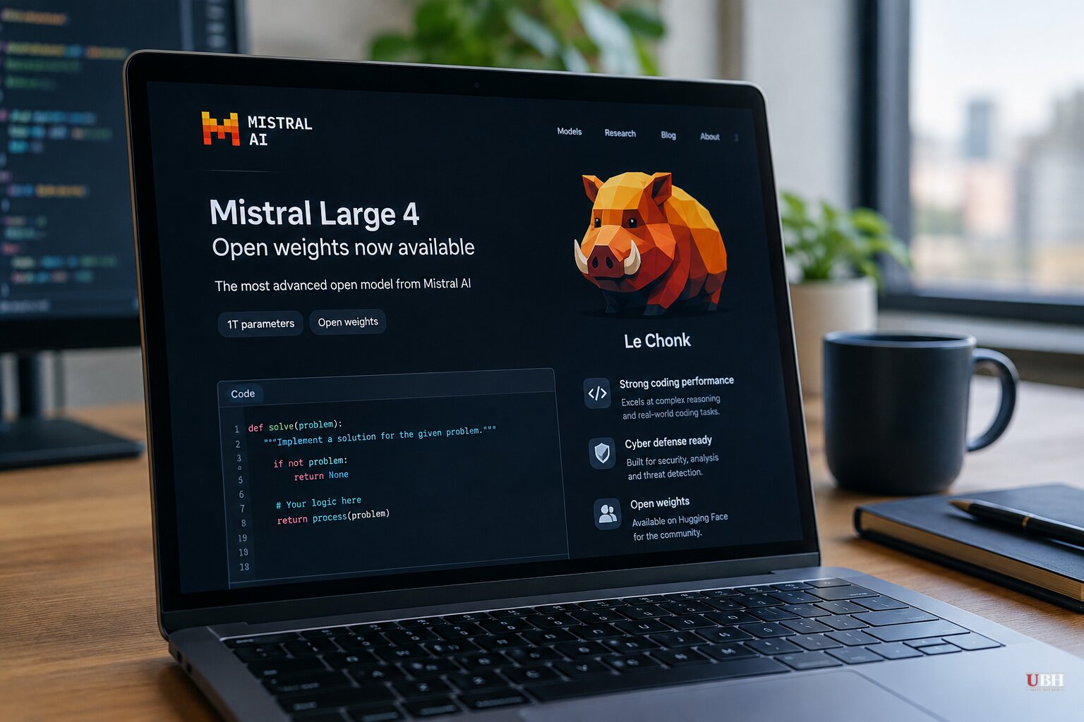 Mistral Releases Weights for 1-Trillion-Parameter Large 4, Says It Matches Top Chinese Open Model on Coding