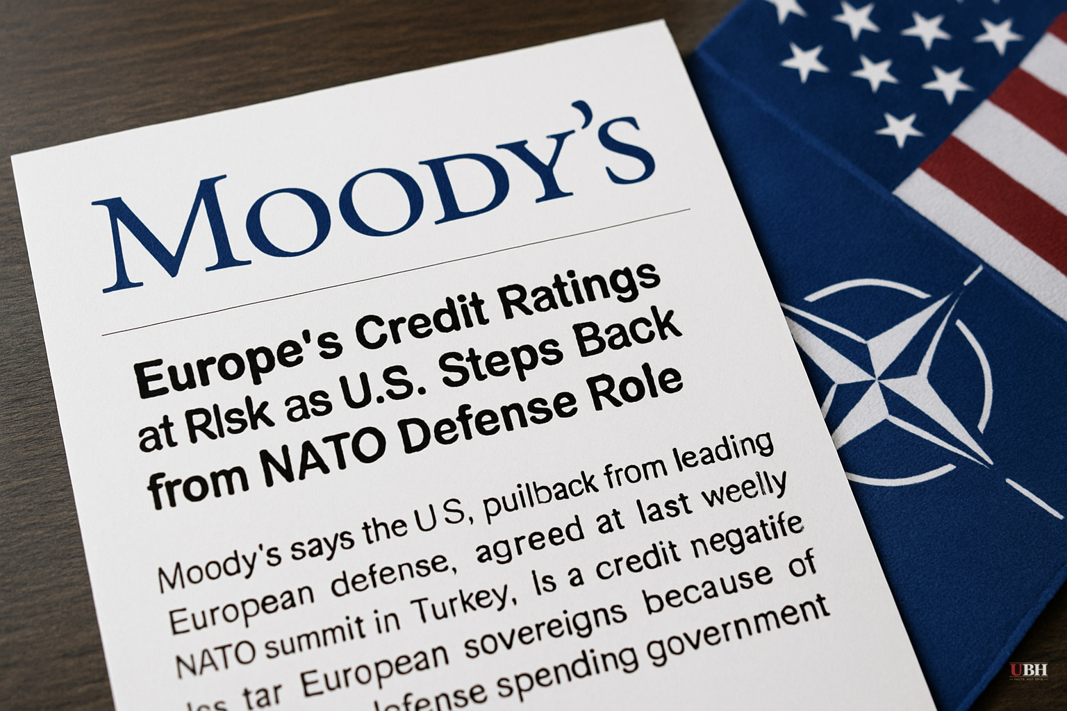 Moody's: Europe's Credit Ratings at Risk as U.S. Steps Back from NATO Defense Role