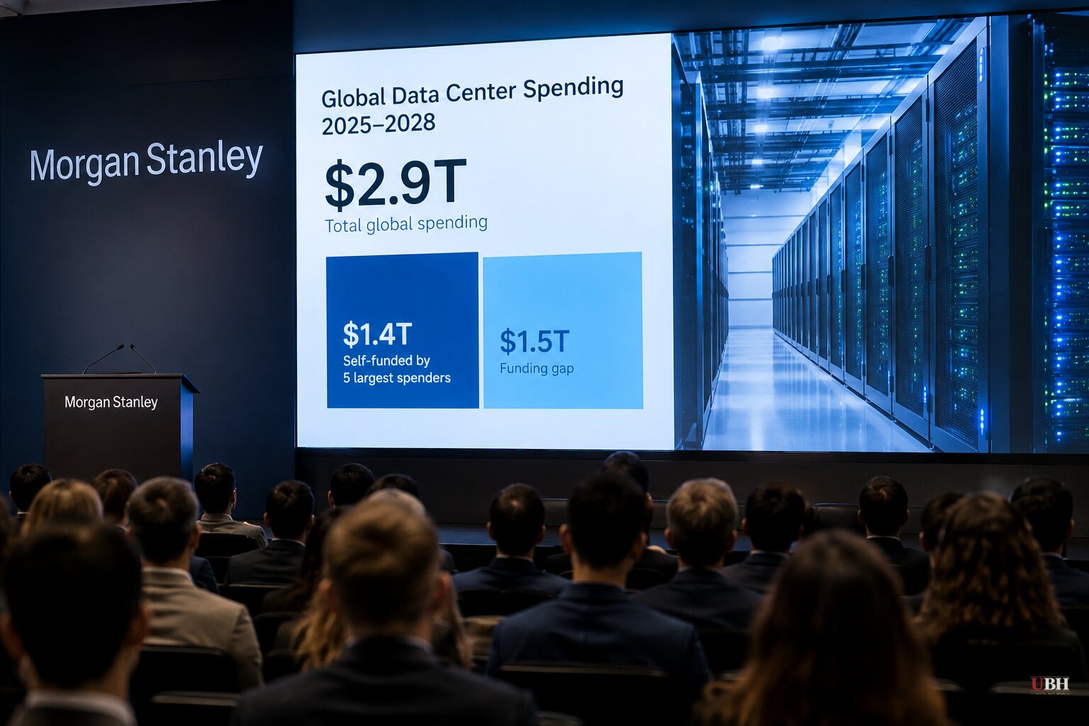 Morgan Stanley Puts AI Data Center Bill at $2.9 Trillion, With a $1.5 Trillion Gap Beyond Big Tech's Cash