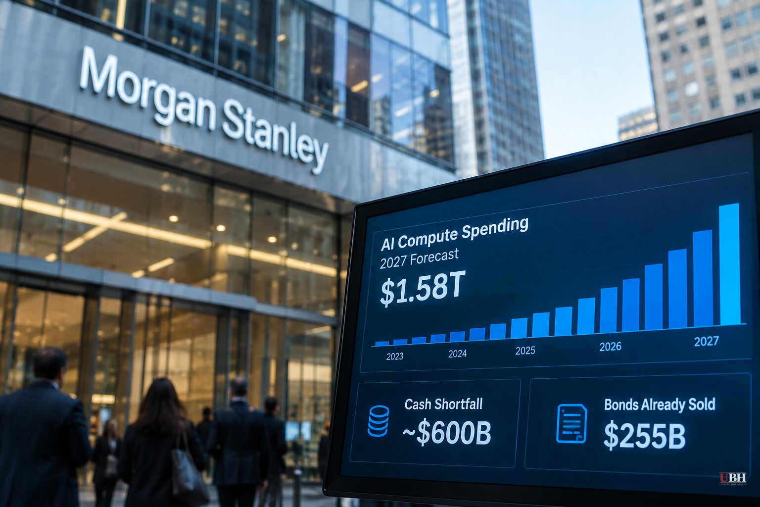 Morgan Stanley Sees Hyperscaler Free Cash Flow at Its Weakest in 2027, With $255 Billion in Bonds Already Sold