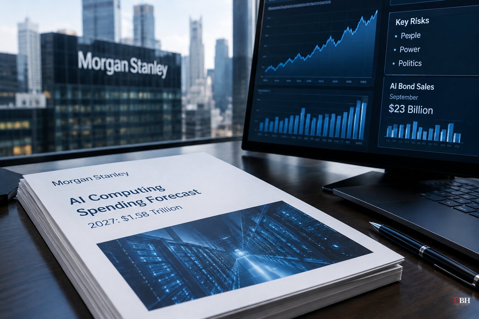 Morgan Stanley's $1.58 Trillion AI Spending Forecast Names Politics, Power and Funding as Risks as September AI Bond Sales Fell to $23 Billion