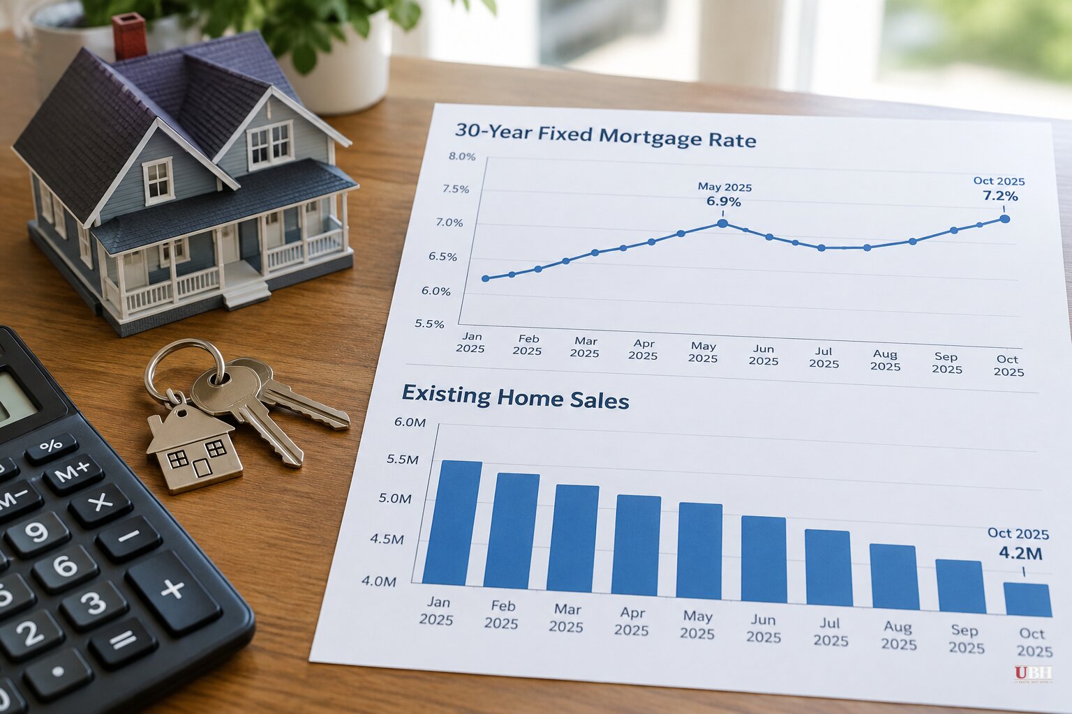 Mortgage Rates Push Toward 7% as Home Sales Fall to Slowest Pace in a Year