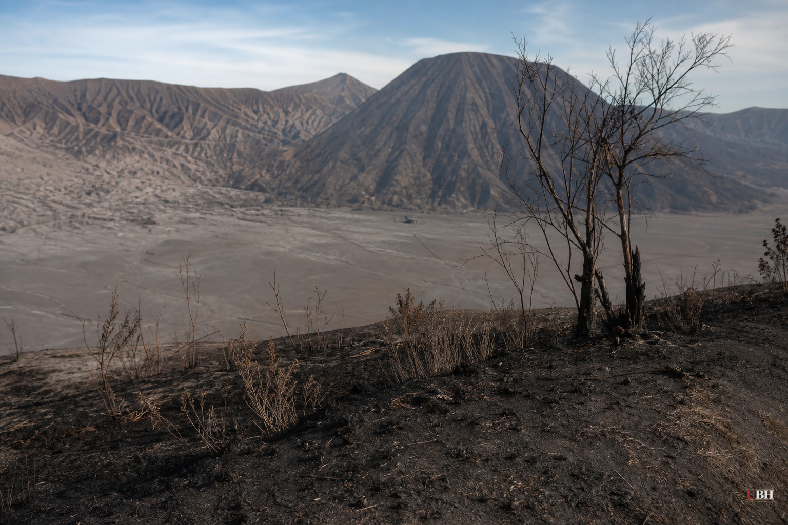 Mount Bromo Fire Burns 550 Hectares, Extinguished Monday but New Hotspots Emerge Near Caldera