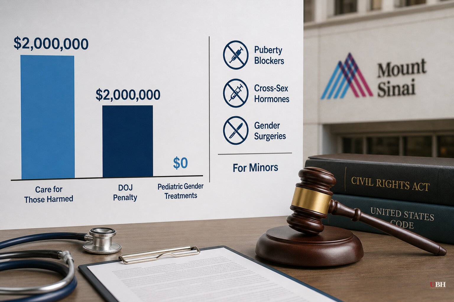 Mount Sinai Settles With DOJ, Ends Pediatric Gender Treatments, Will Pay $2M in Care for Those Harmed