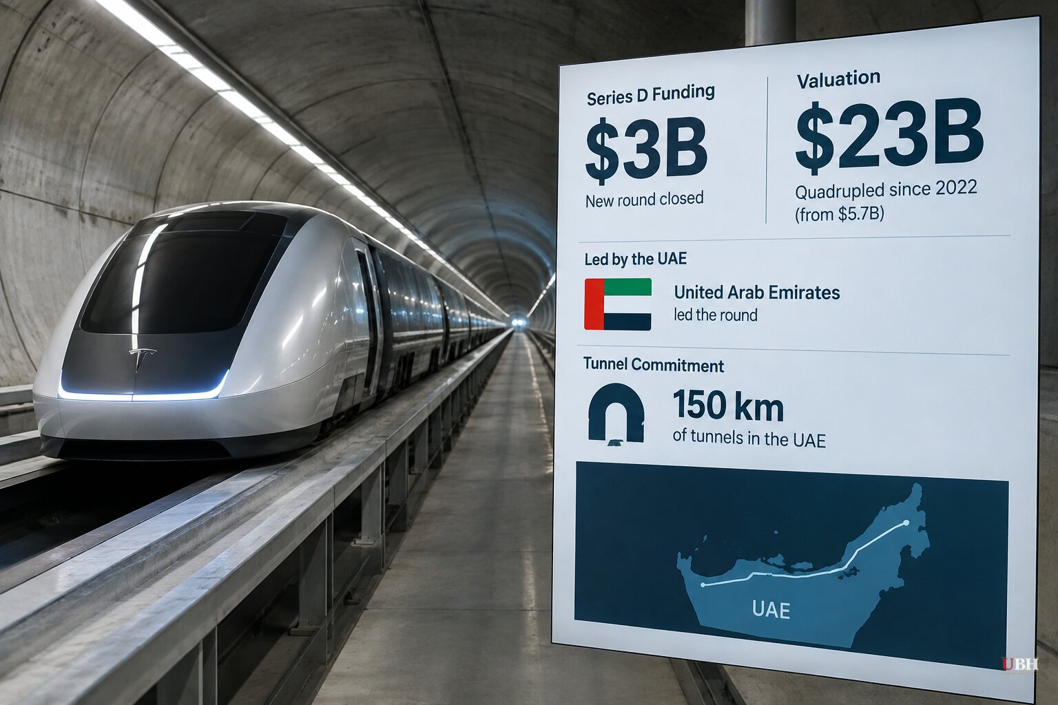 Musk's Boring Company Raises $3 Billion at $23 Billion Valuation, Led by the UAE