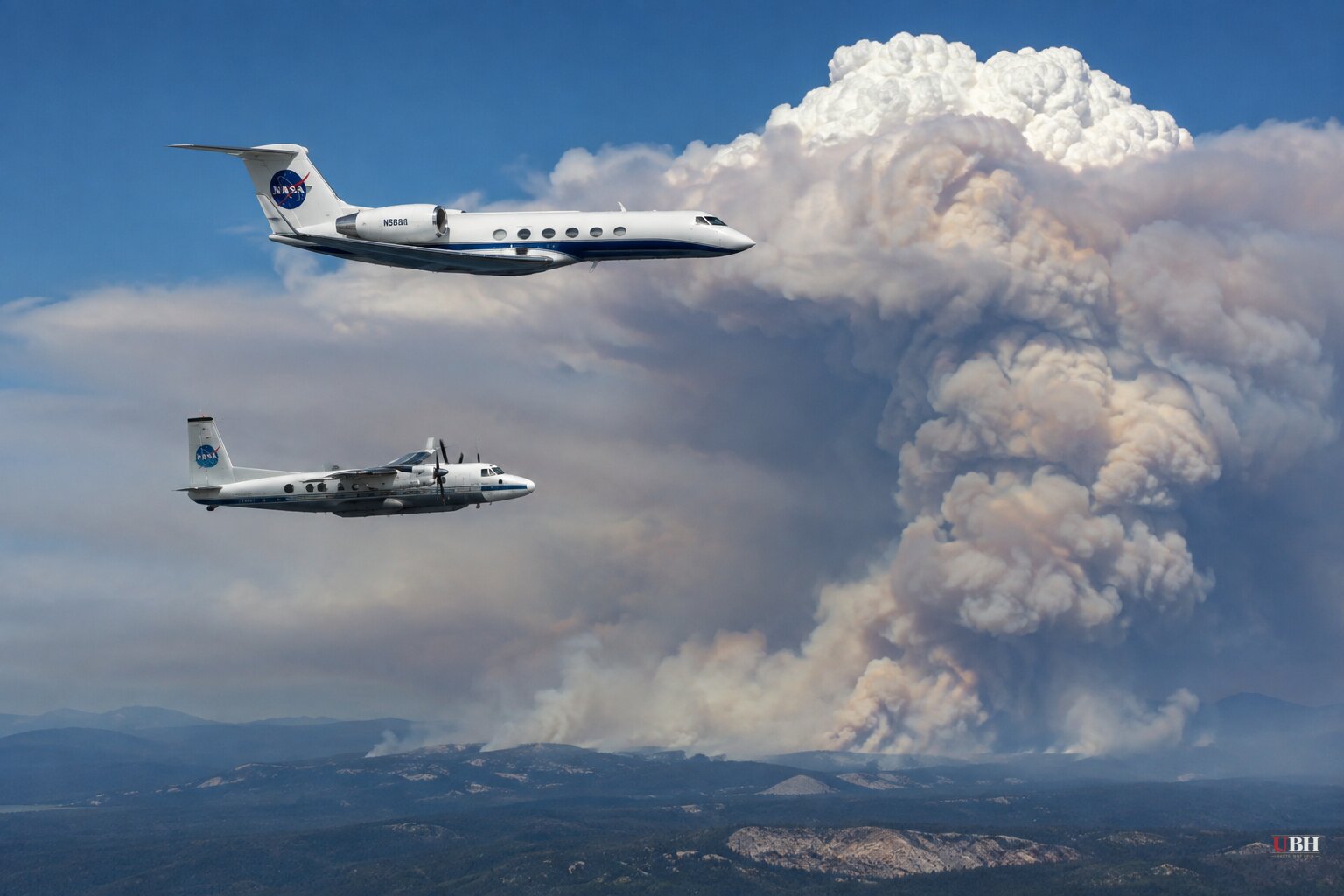 NASA and Navy Scientists Fly Aircraft Into Wildfire Storm Clouds to Study How They Form