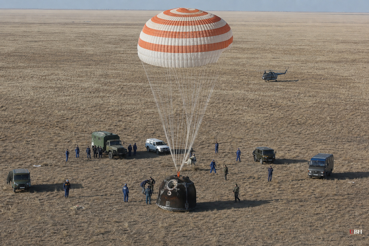 NASA Astronaut and Two Russian Cosmonauts Land Safely in Kazakhstan After 241 Days on ISS