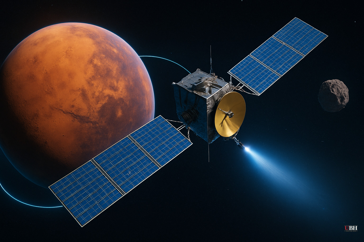 NASA's Psyche Spacecraft Slingshots Past Mars, On Track for Metal Asteroid Arrival in 2029