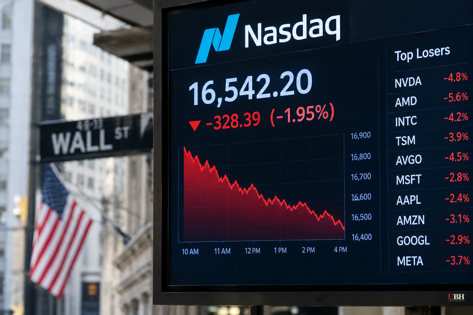 Nasdaq Falls About 2% and Is On Pace for Its Worst Week Since June as AI Stocks Slide Again