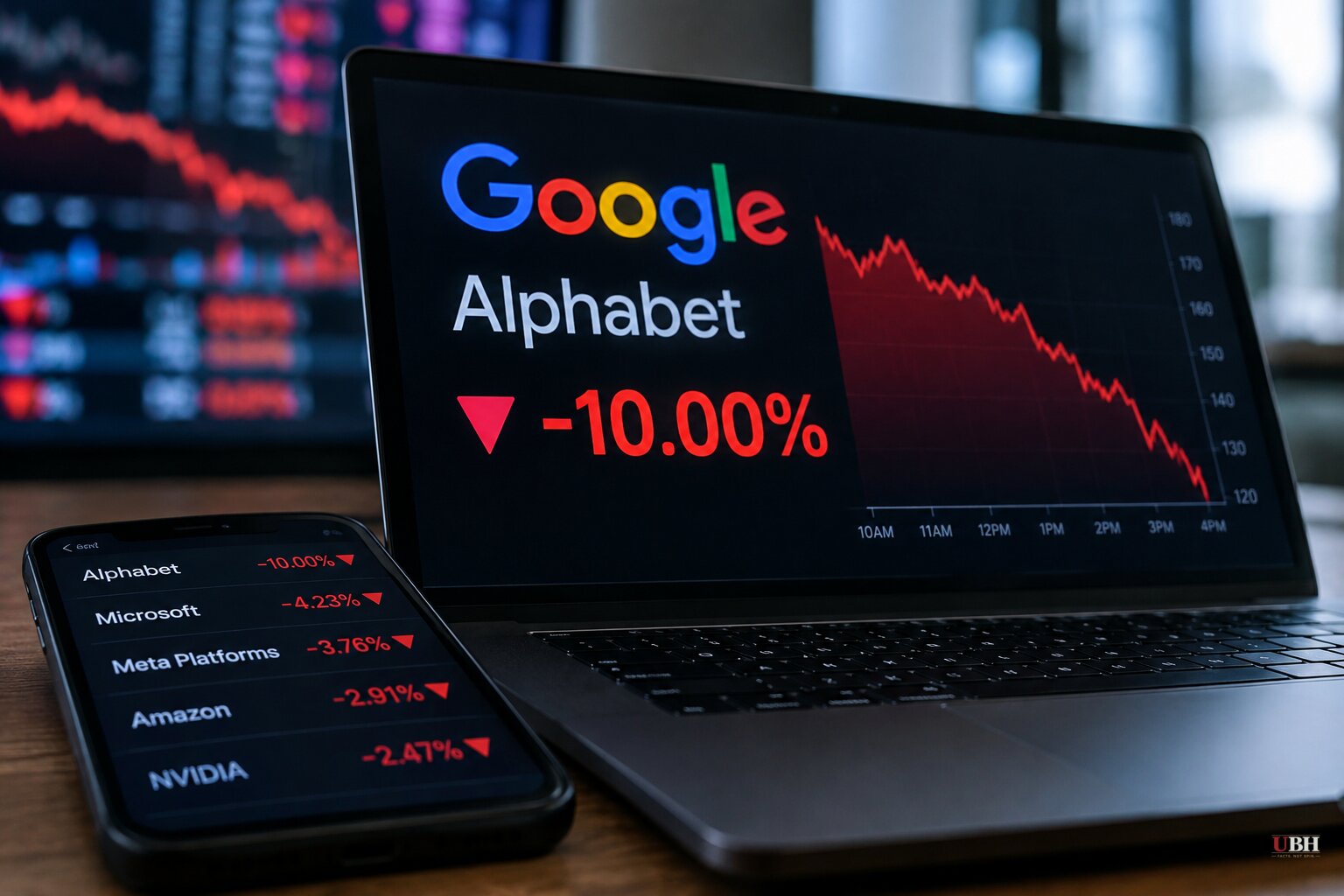 Nasdaq Futures Fall About 1% as Alphabet Drops 10% Premarket and Software Stocks Get Hit