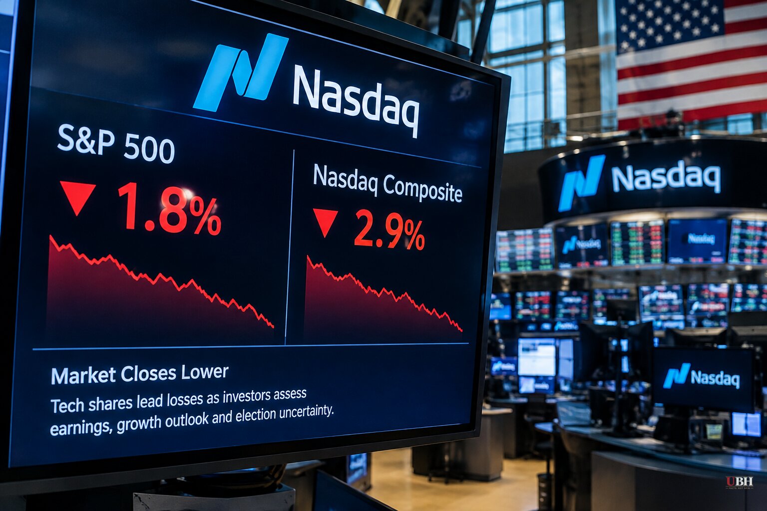Nasdaq Posts Worst Month Since March 2025 and S&P 500 a Third Straight Weekly Loss, Four Days Before Midterms