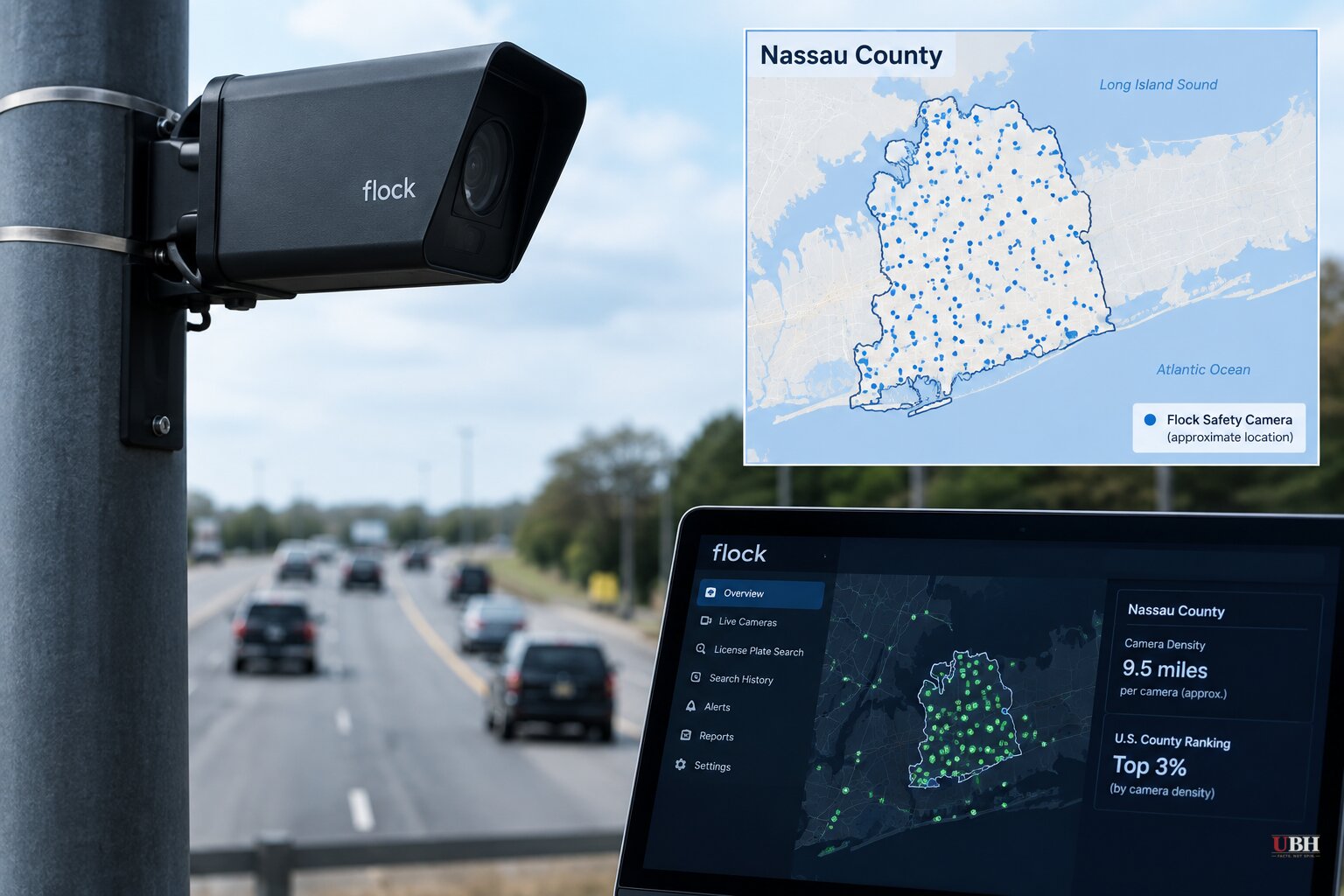 Nassau County Has a Flock Surveillance Camera Every 9.5 Miles While NYPD Can't Explain 1,710 Database Searches