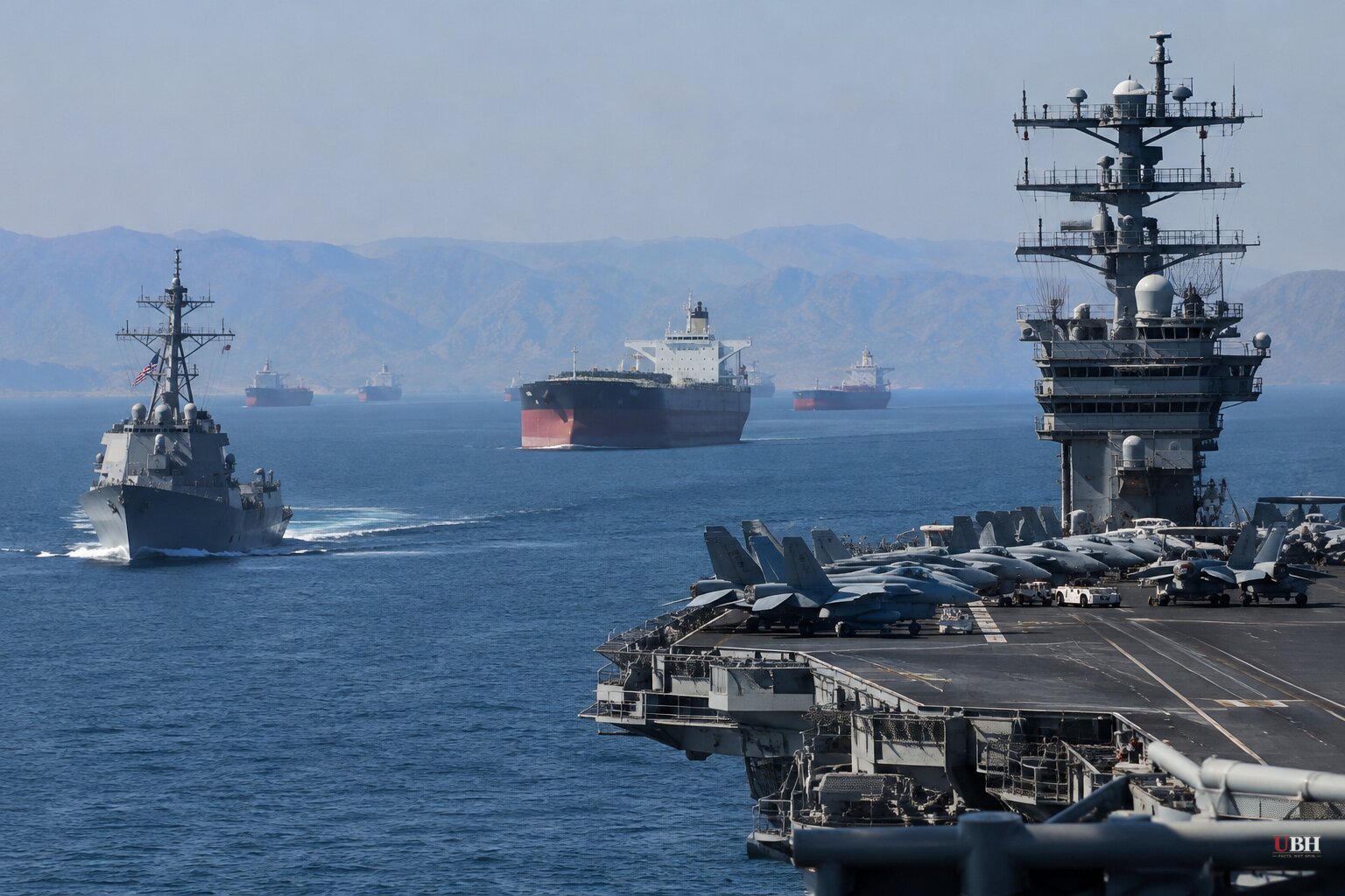 Navy Says It Has Helped 3,000 Ships Cross Hormuz in Six Months as Carrier Deployments Hit Records