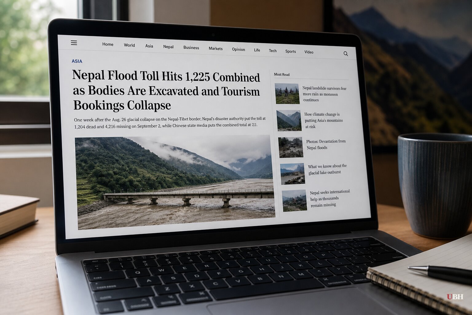 Nepal Flood Toll Hits 1,225 Combined as Bodies Are Excavated and Tourism Bookings Collapse