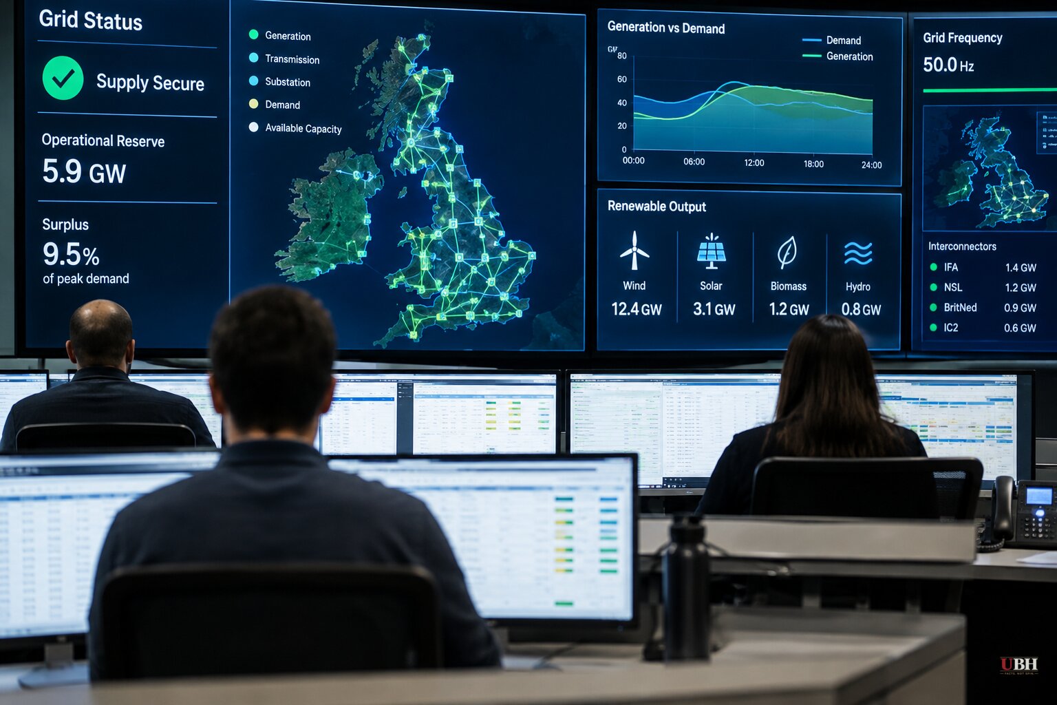 NESO forecasts 5.9 GW winter surplus as probe finds control-room stress over renewables balancing