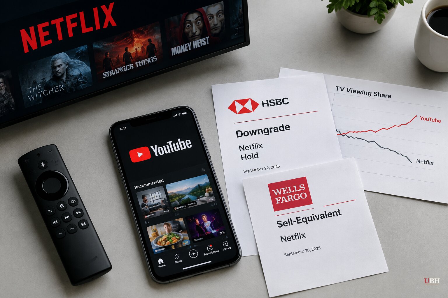 Netflix Gets Its Second Wall Street Downgrade in a Week as YouTube Eats Into TV Viewing Share