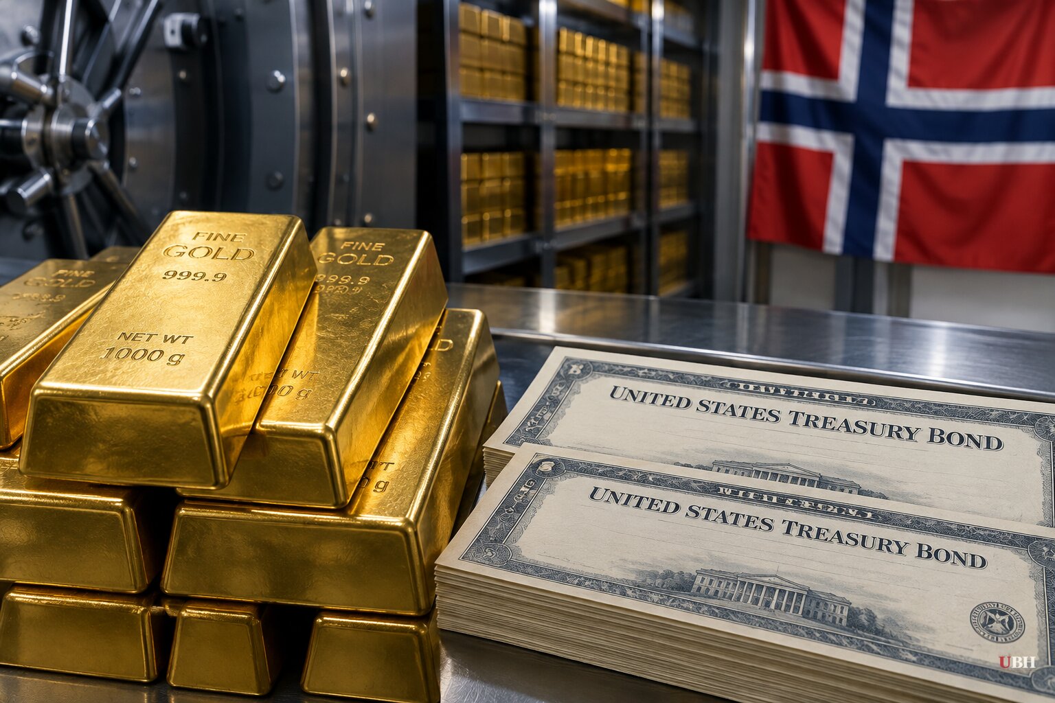Netherlands Pulls Gold From U.S. Vaults, Norway's Wealth Fund Trims Treasury Holdings