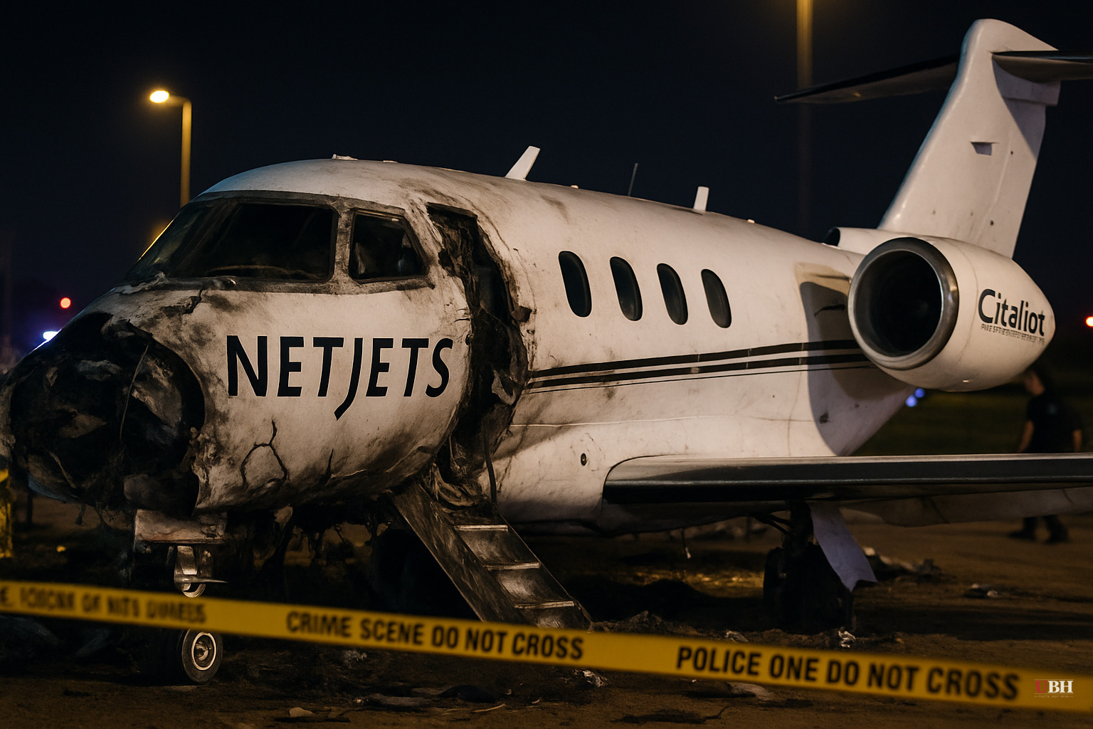 NetJets Cessna Citation Crashes on Laredo Highway, Kills 1 and Injures 5 on Board