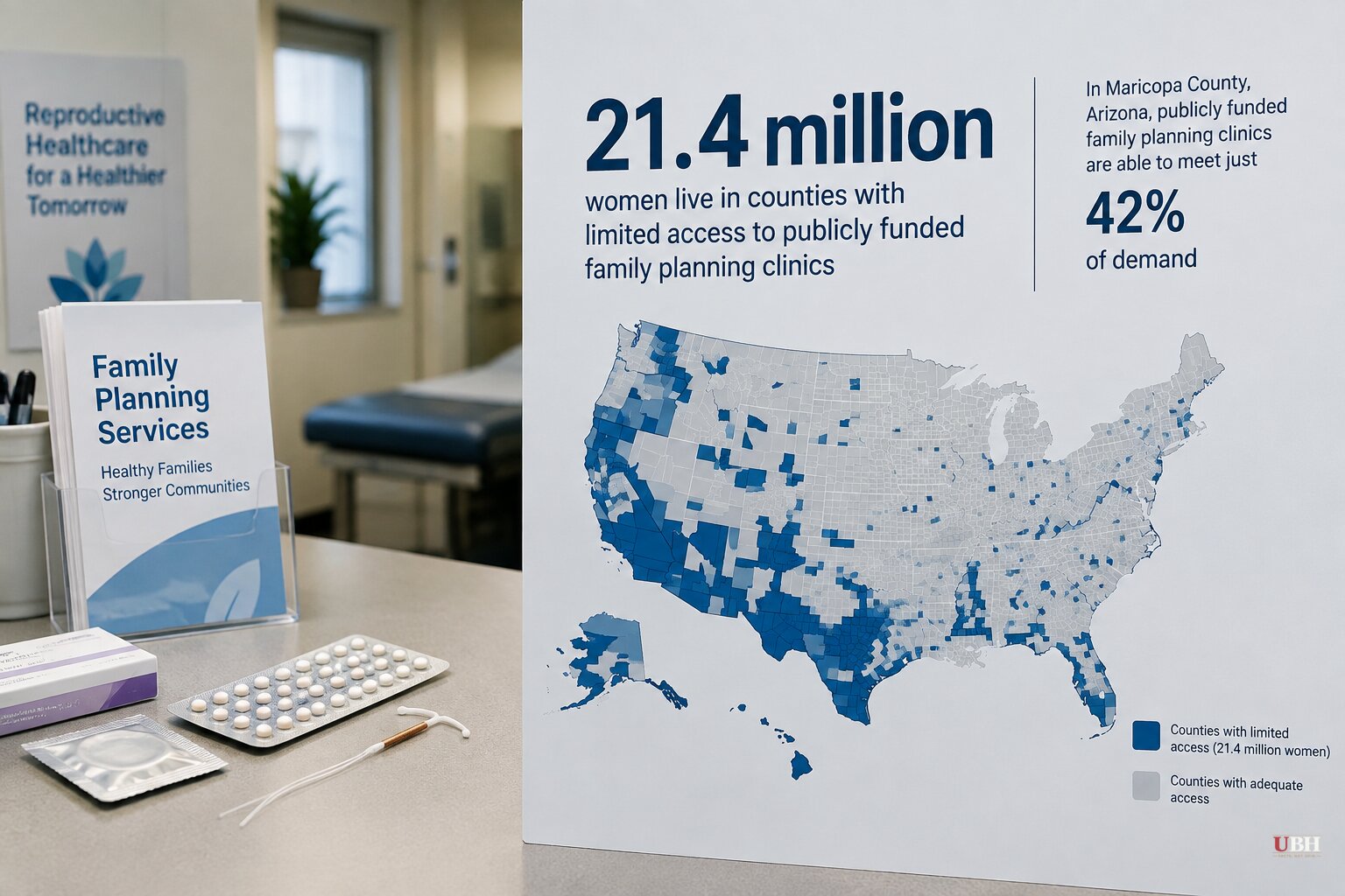 New Analysis Finds 21.4 Million Women Live in Counties With Limited Subsidized Birth Control Access