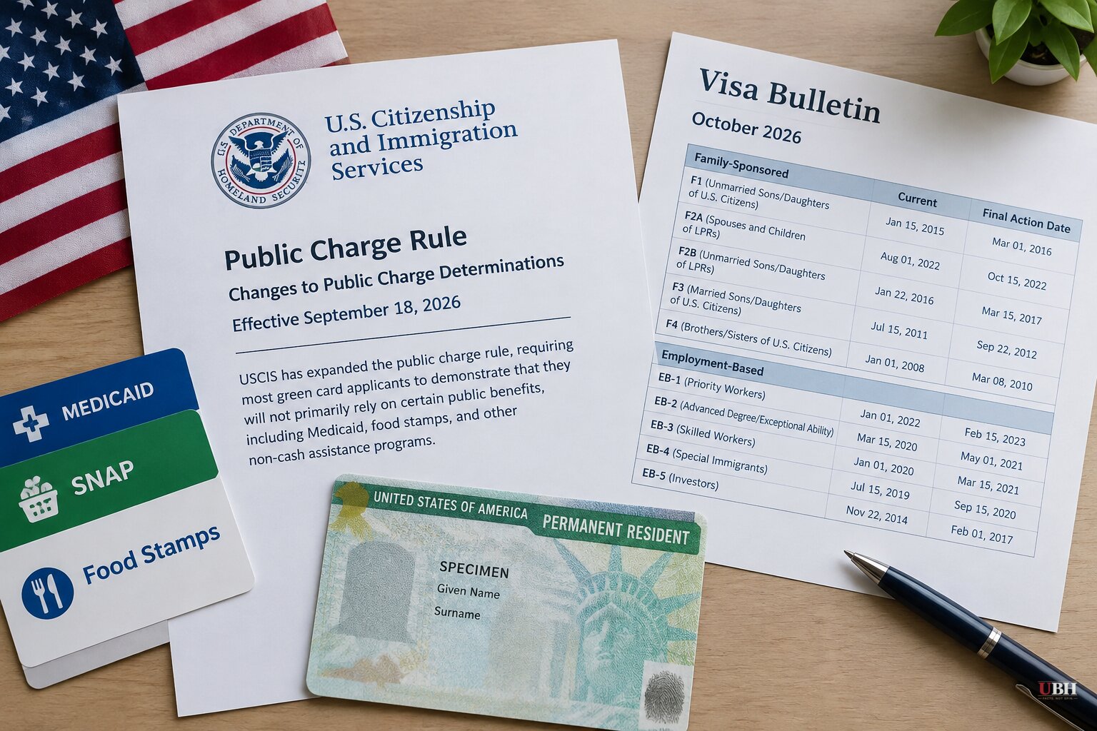 New USCIS Public Charge Rule Takes Effect as October Visa Bulletin Shifts Green Card Timelines