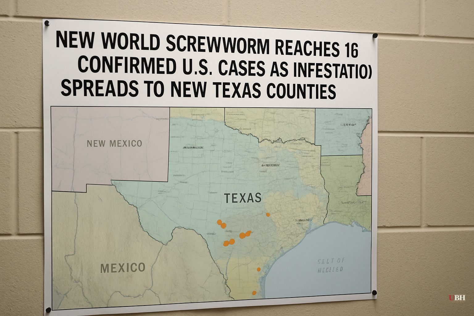 New World Screwworm Reaches 16 Confirmed U.S. Cases as Infestation Spreads to New Texas Counties